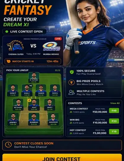Blackking (black satta king) fantasy cricket & matchday visual 3